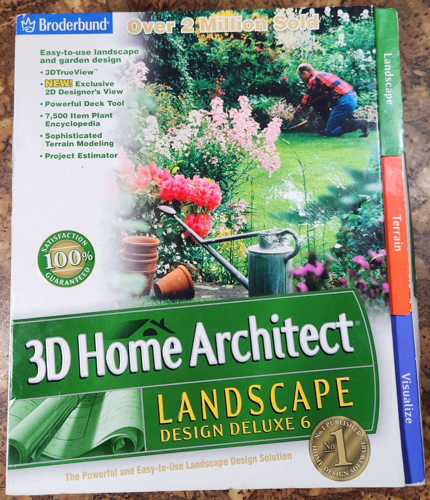 NEW Broderbund 3D Home Architect Landscape Design Deluxe 6 - WIN98 ME 2000 XP -