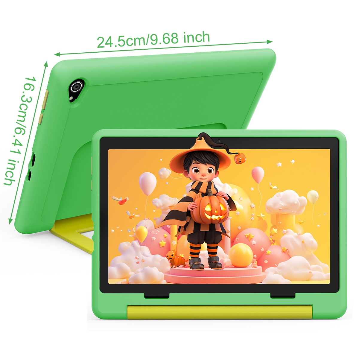 2026 Kids Tablet 10.1" Android 13 Tablets 8+64GB ROM with Shockproof Blue ＆ Pink