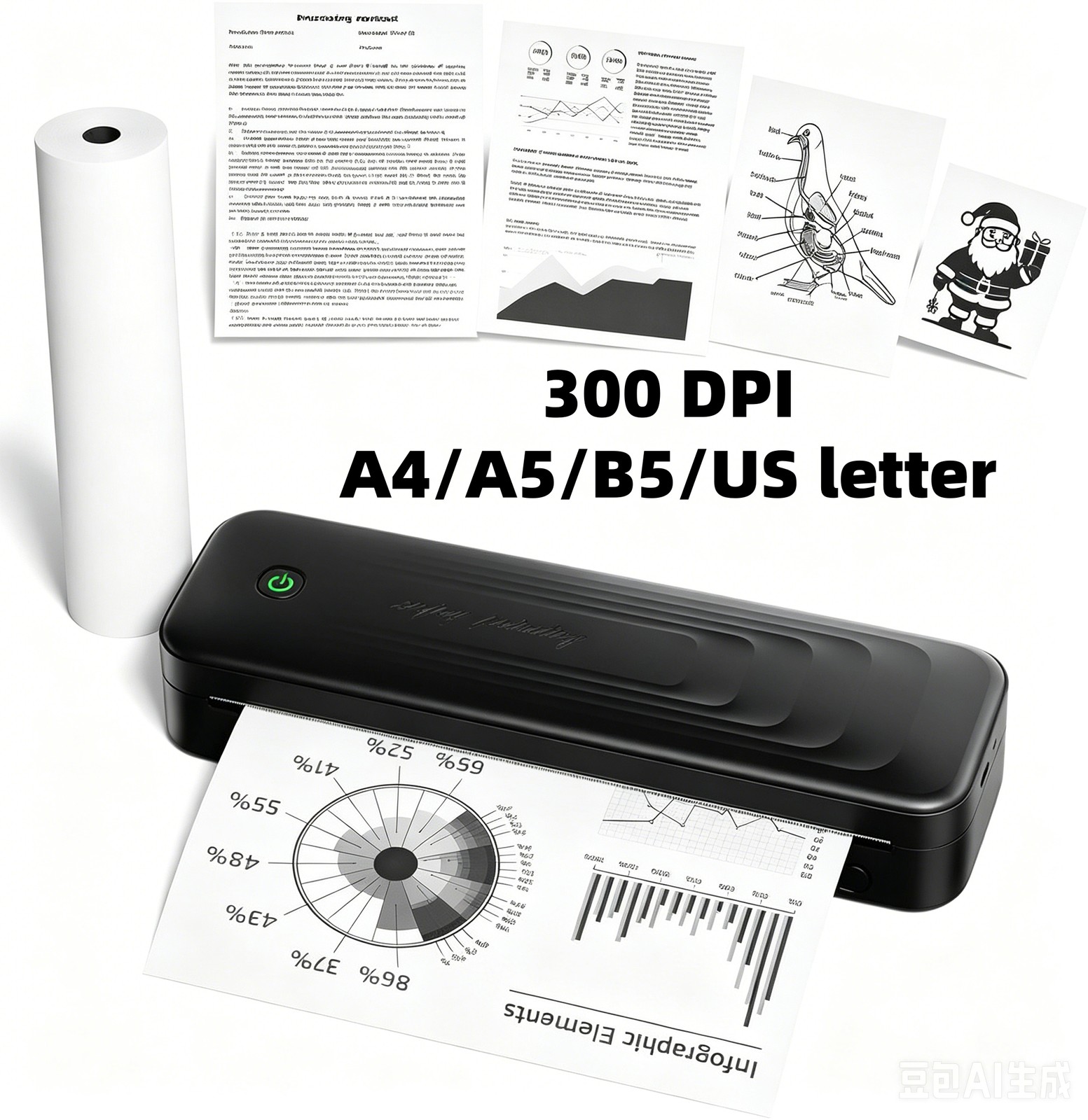 Phomemo Thermal Wireless Portable A4 Printer Mobile Bluetooth IOS Android PC LOT