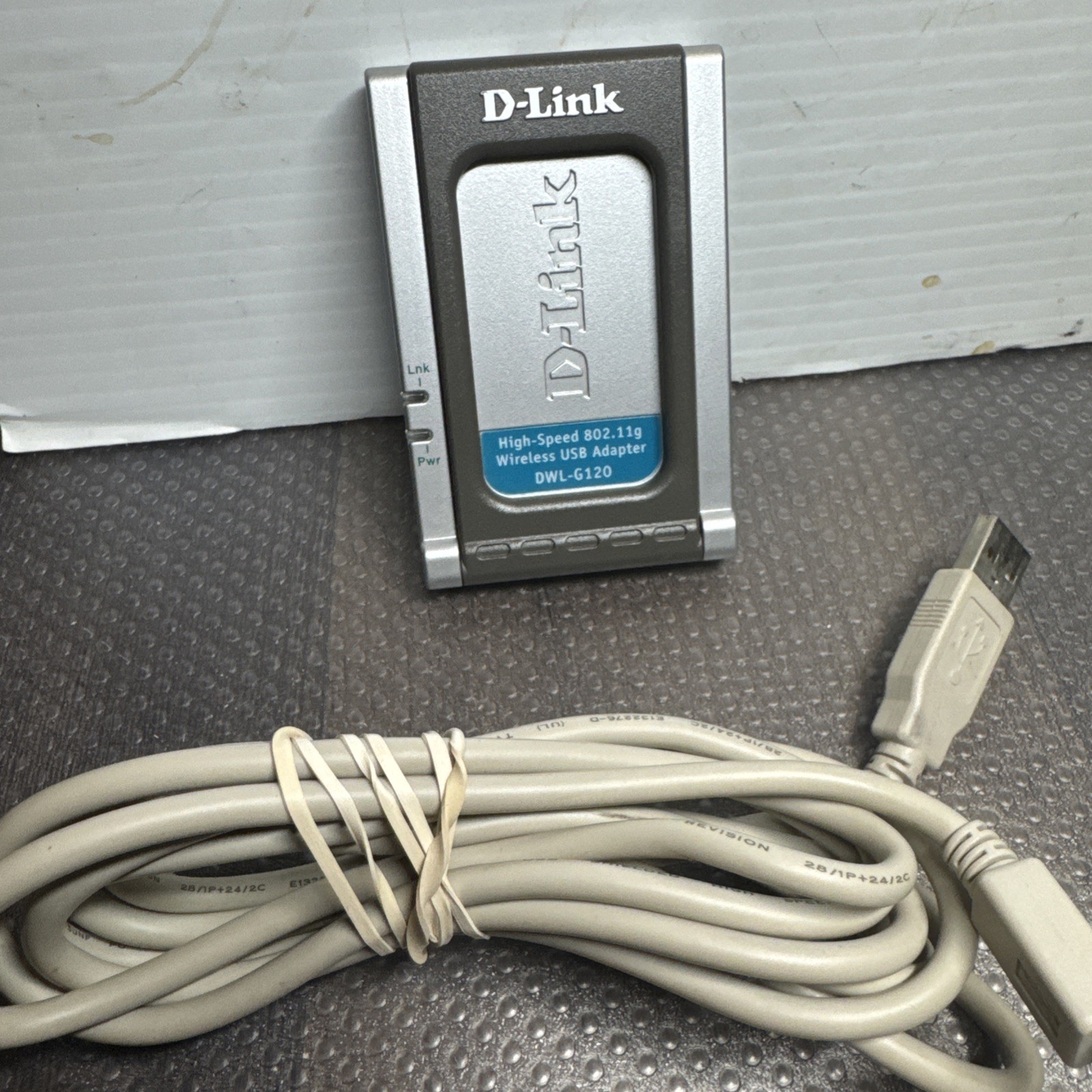 D-Link DWL-G120 Wireless USB Adapter, 802.11g, 54Mbps