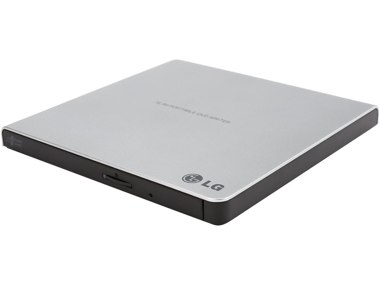 LG External CD / DVD Rewriter With M-Disc Mac & Surface Support (Silver) - Model