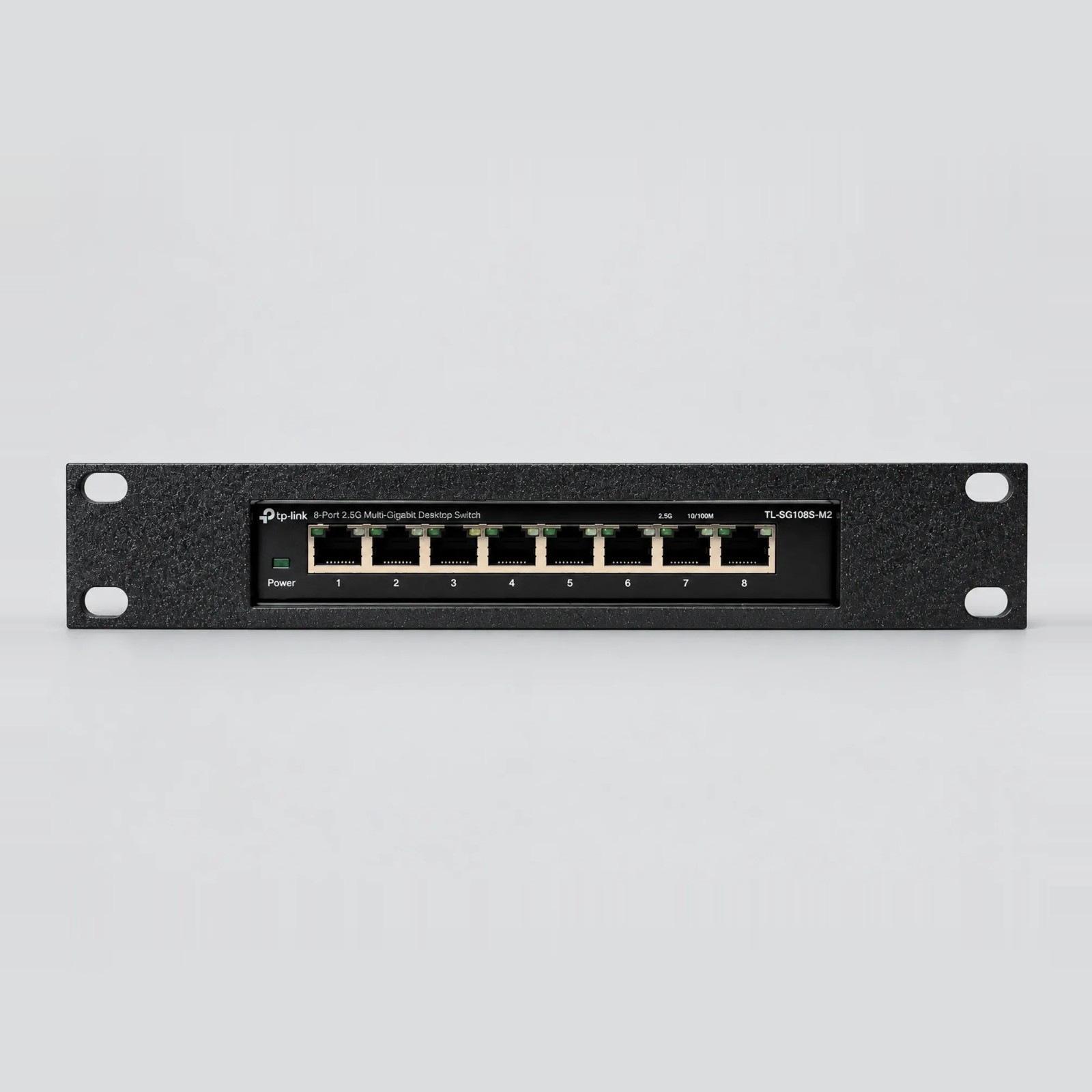 TP-Link TL-SG108S-M2 10 Inch 1U Rack Mount Keystone Options Black PETG