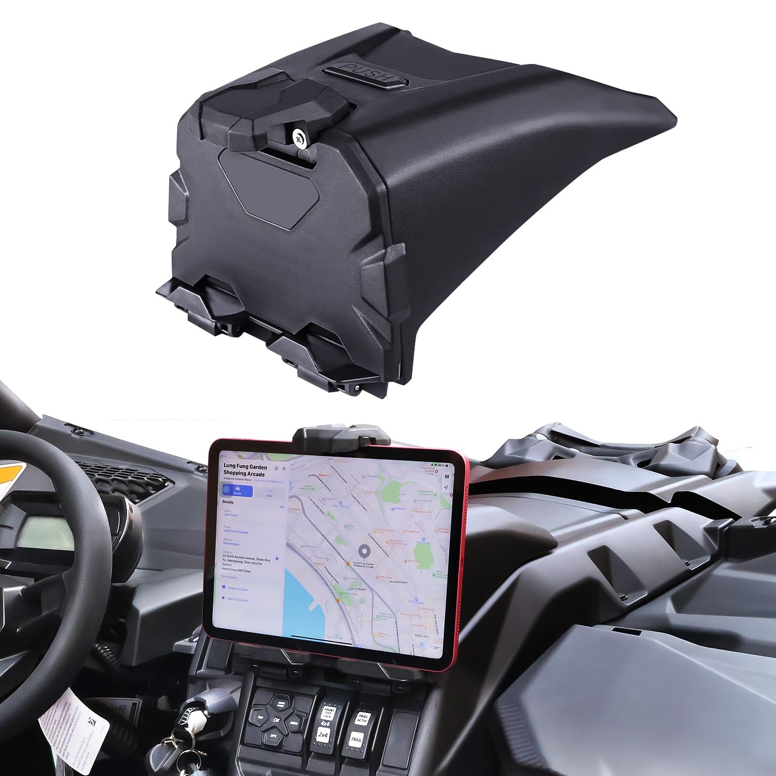 MOMI RAC GP Maverick X3 Tablet Holder Compatible with Can-Am Maverick X3/X3 M...