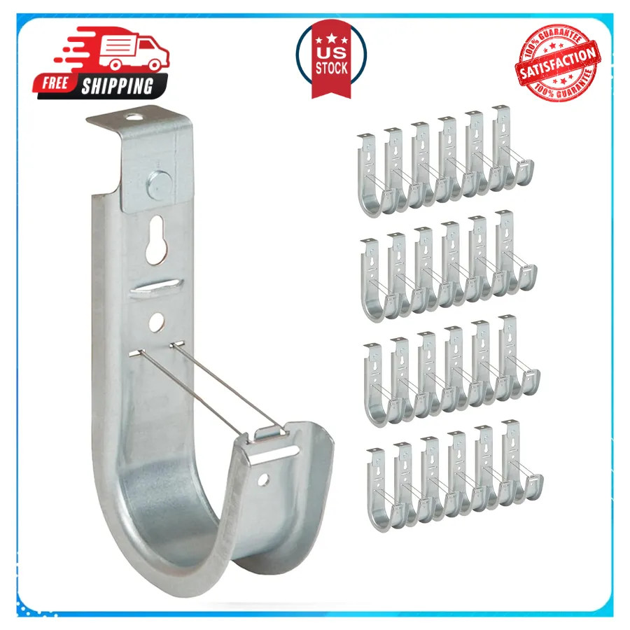 ICC 2 Inch J Hook Cable Management with Retainer Clip 25 Pack
