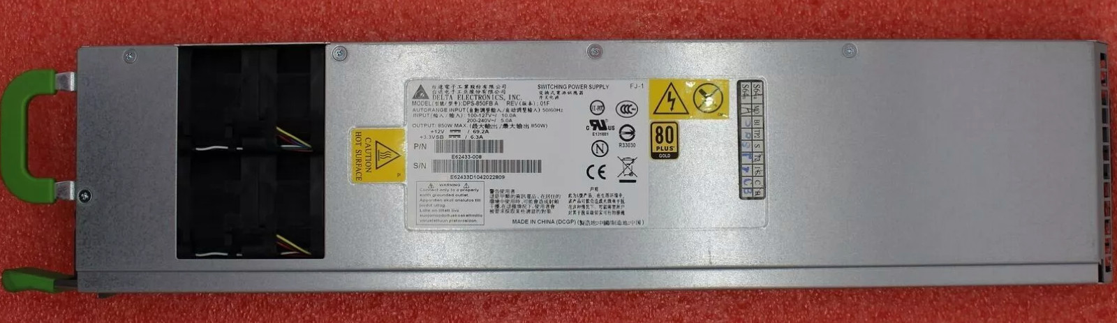Delta 850W Power Supply --  ---- PowerEdge servers, HP ProLiant Servers