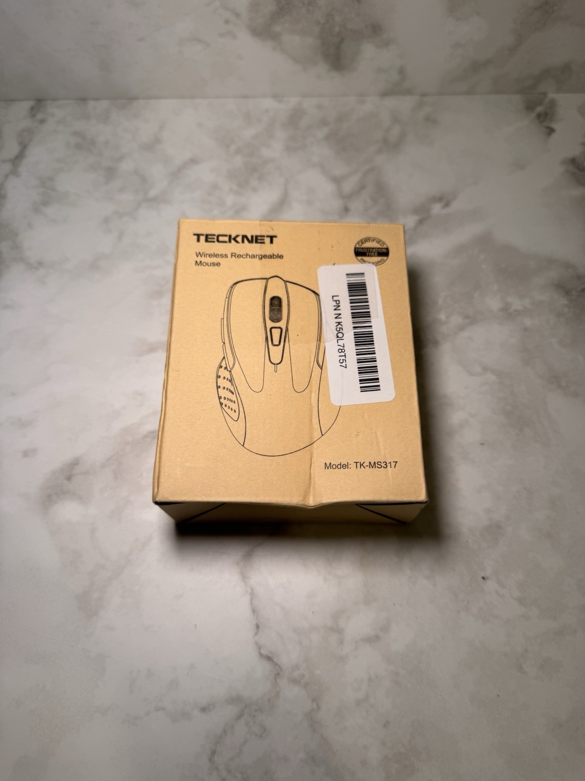 TECKNET TK-MS317 Wireless Rechargeable Mouse 2.4GHz / Bluetooth with USB-C Cable