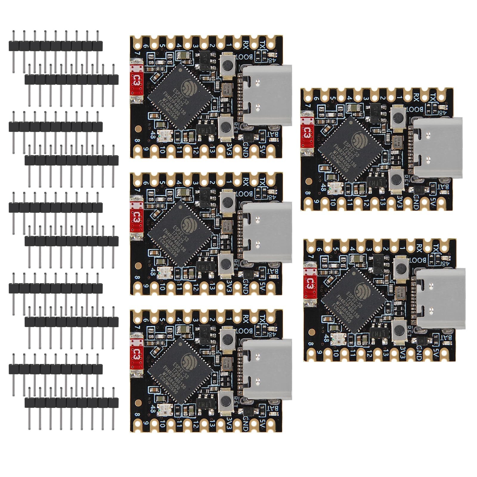 5Pcs ESP32 S3 Mini Development Board ESP32-S3 with WiFi Bluetooth 5pcs