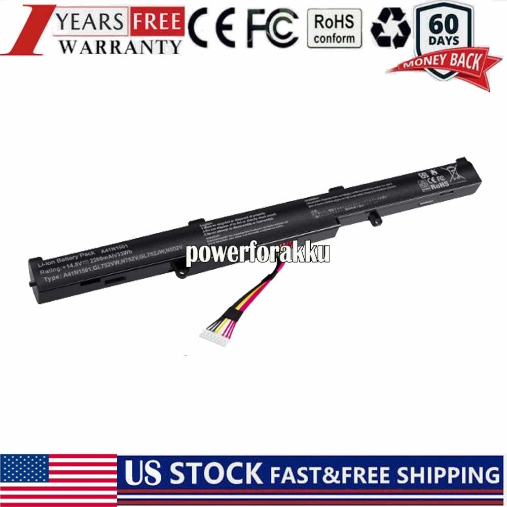 A41N1611 Battery for ASUS ROG A41LK5H A41LP4Q OB110-00470000 14.8V 33Wh USA
