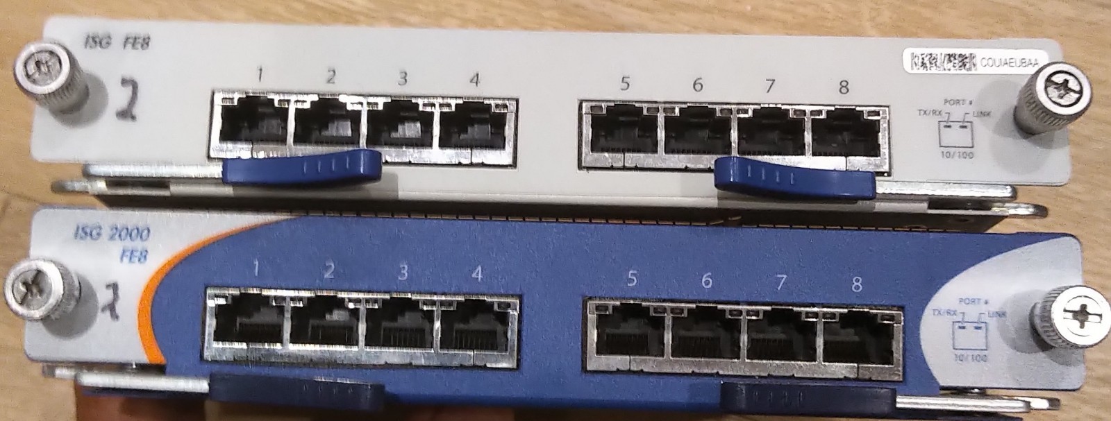 Juniper ISG 2000 FE8 8-Port Fast Ethernet Module NS-ISG-2000-FE8 - lot of 2