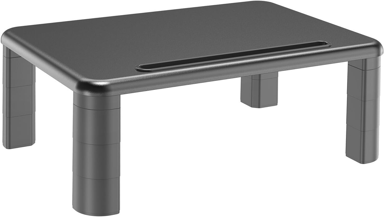 HUANUO Ergonomic Adjustable Monitor Stand, 3-Inch Height Adjustable (4Pack)