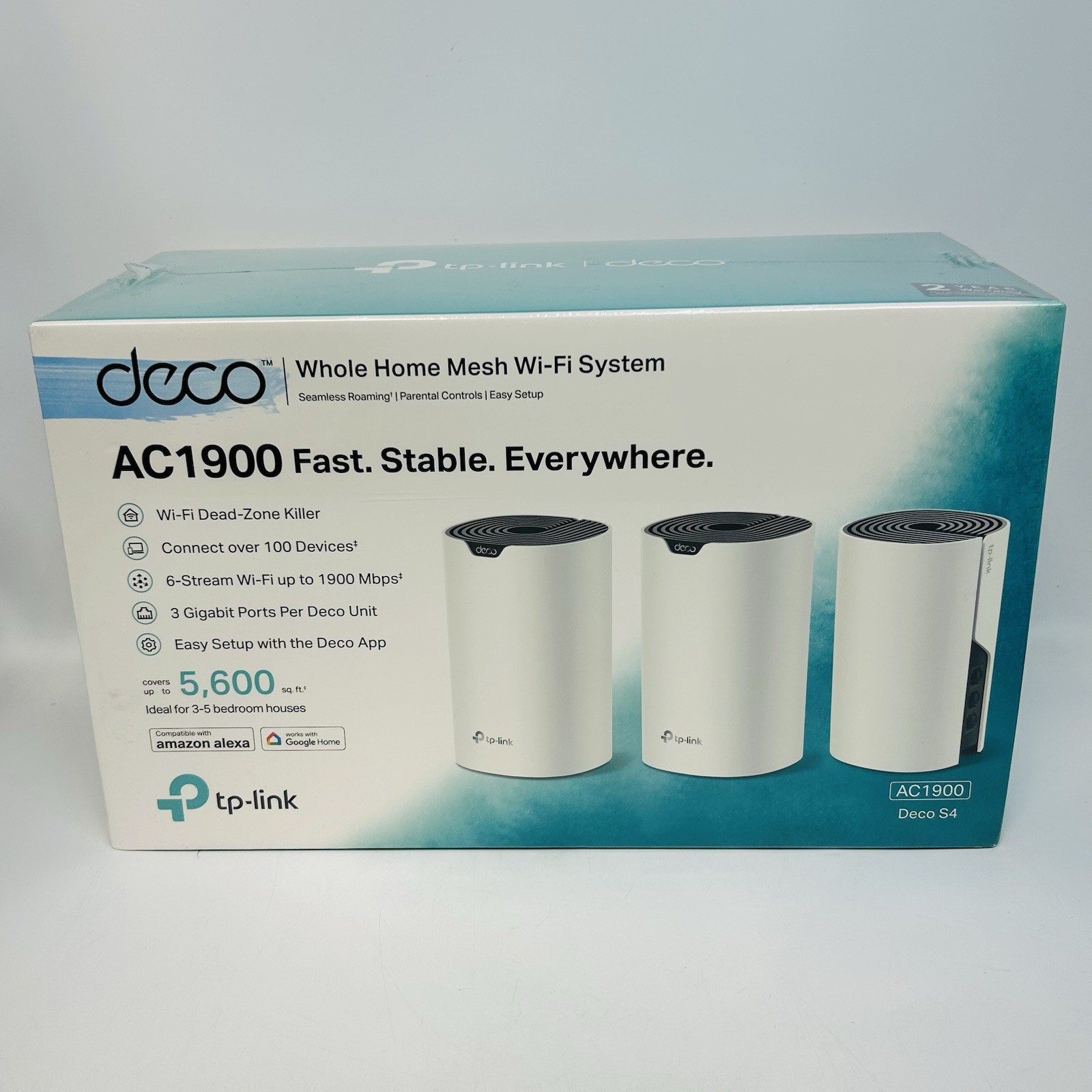 3-Pack TP-Link Deco S4 Mesh AC1900 WiFi System - White - *NEW IN BOX*