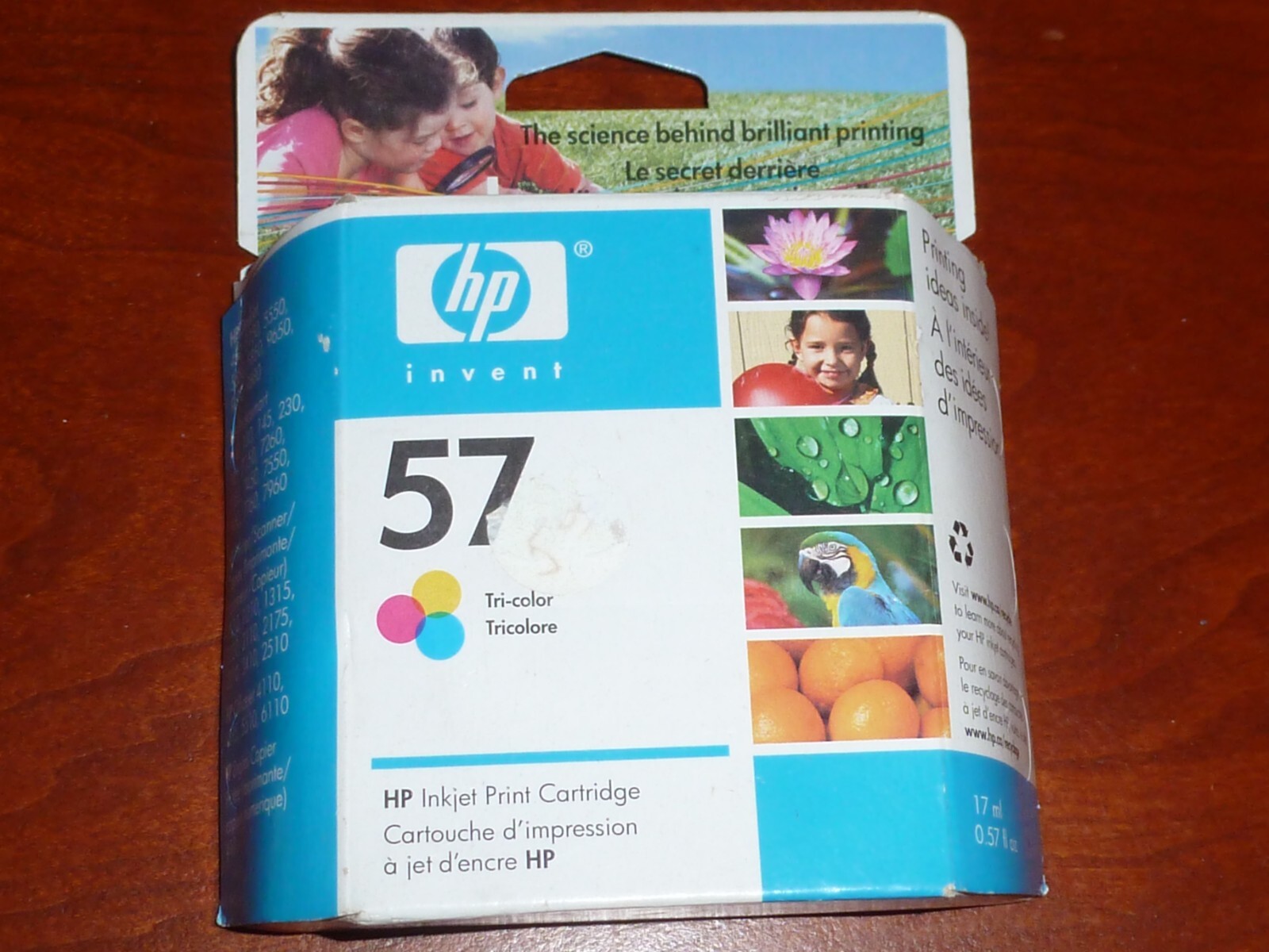OEM. HP 57 Color Ink Cartridge New Sealed Expired  1 Tri Color, Original Box