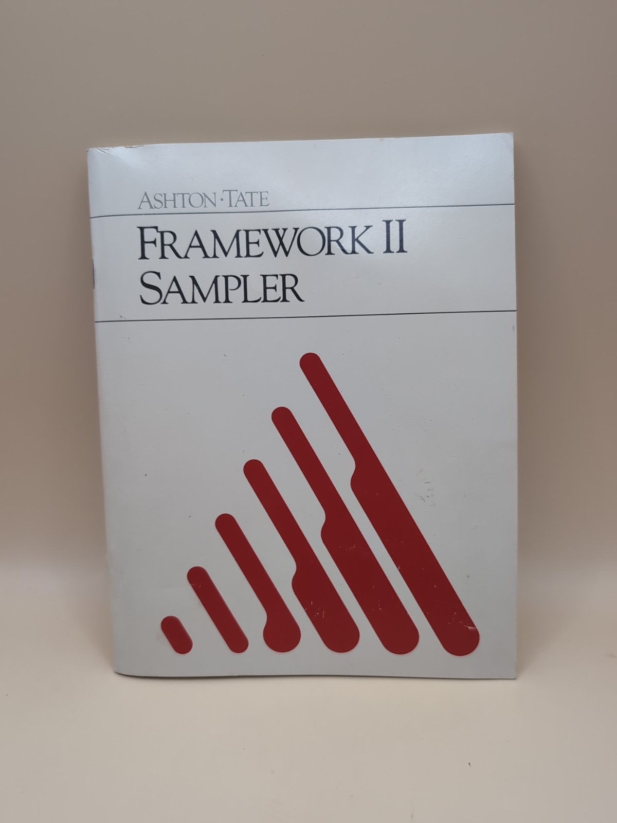 Vtg Ashton-Tate Framework II 2-Disk Sampler Software 5.25" & Booklet IBM DOS PC