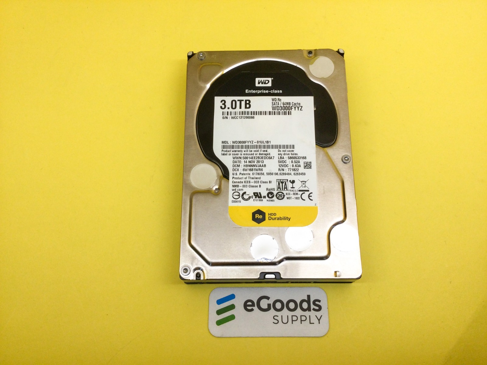 WD WD3000FYYZ 3TB Enterprise 3.5 HDD