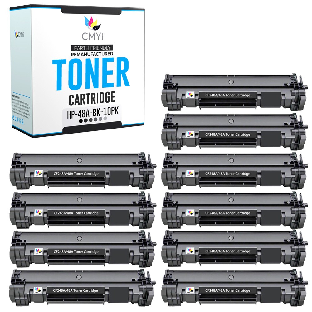 CMYi 10PK Replacement 48A Combo Pack Toner Cartridges for HP LaserJet Pro M15a