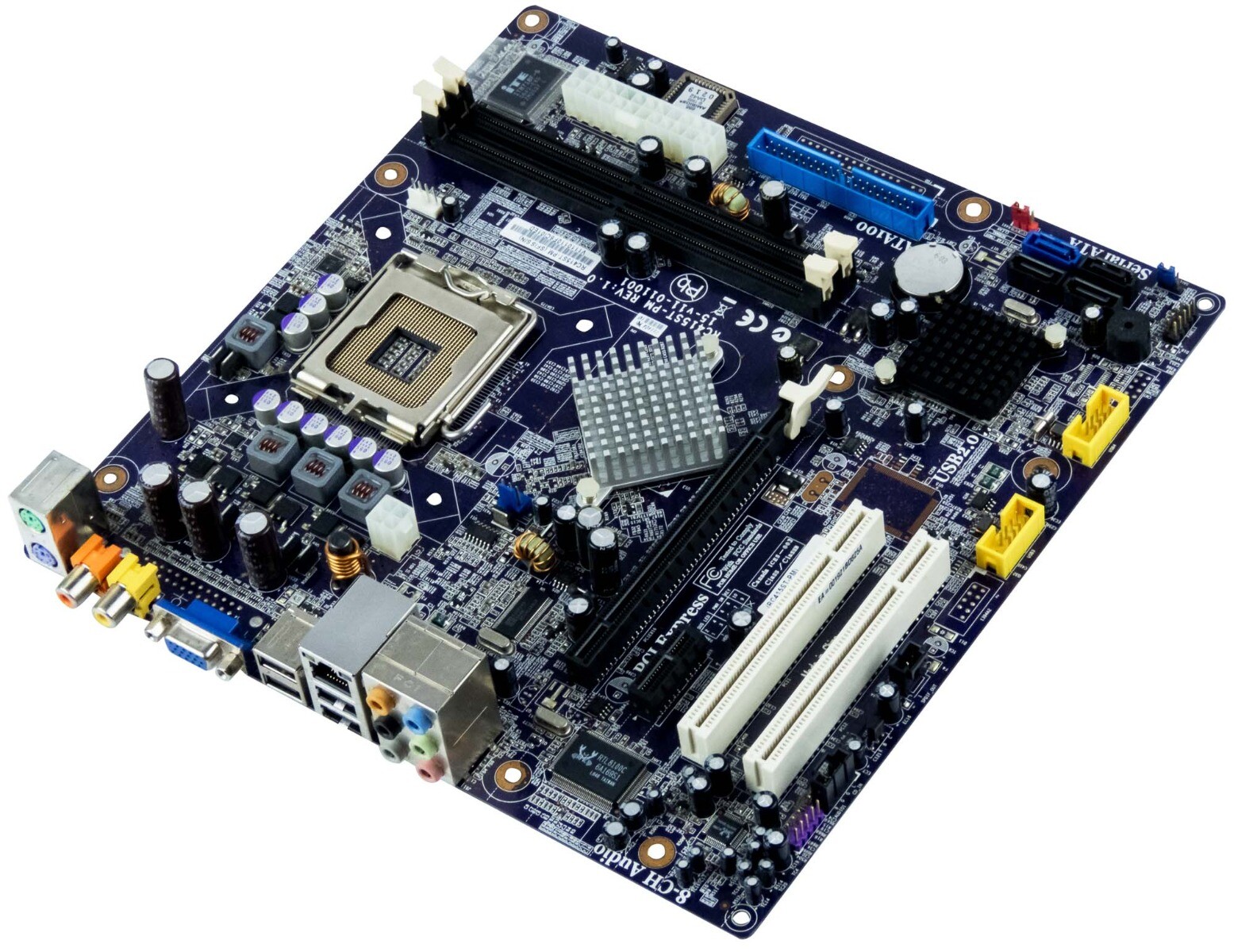 ECS RC415ST-PM REV:1.0 LGA775 2x DDR2 2x PCIe 2x PCI SATA MOTHERBOARD