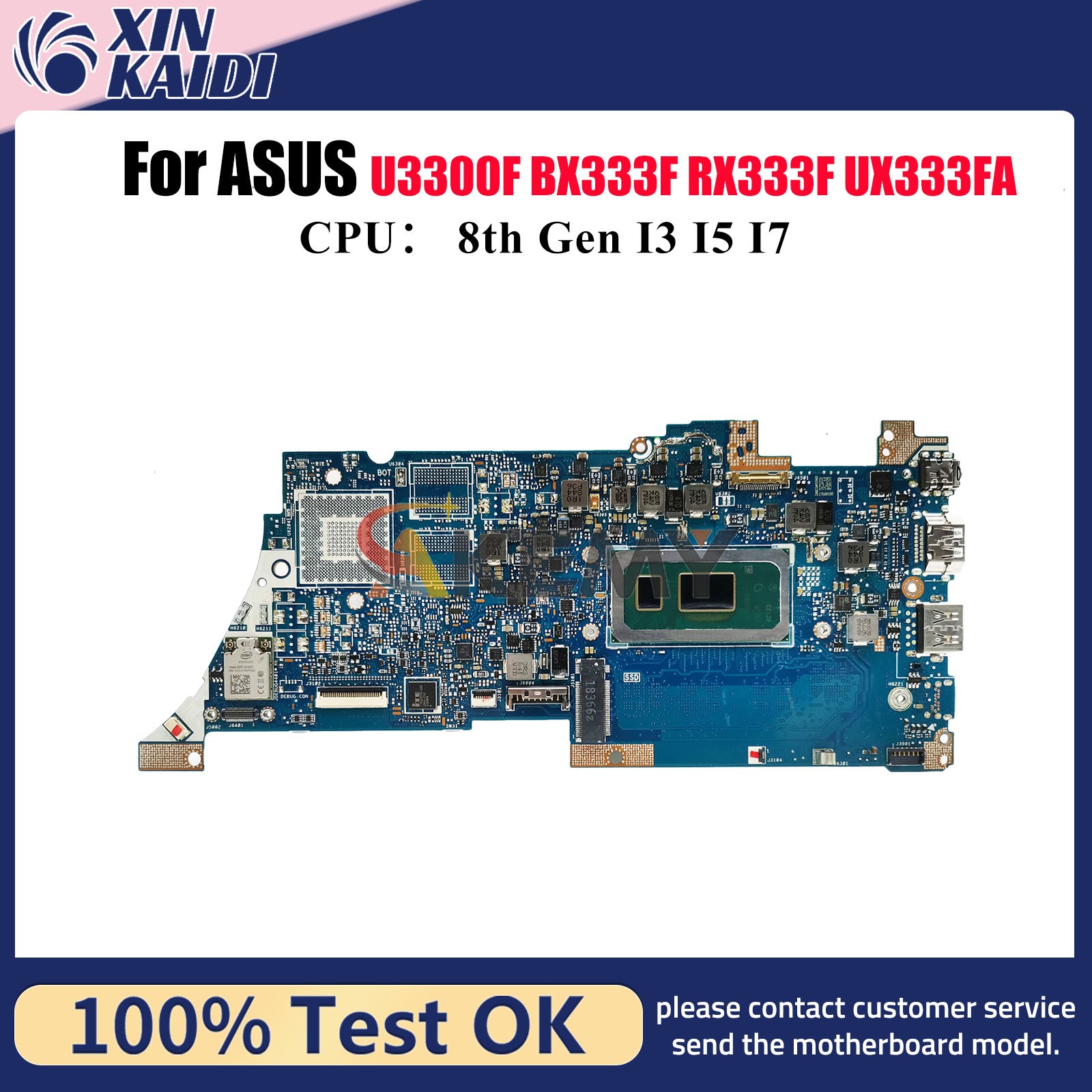 UX333FA Motherboard For ASUS UX333FN BX333F RX333F U3300F Mainboard W/CPU
