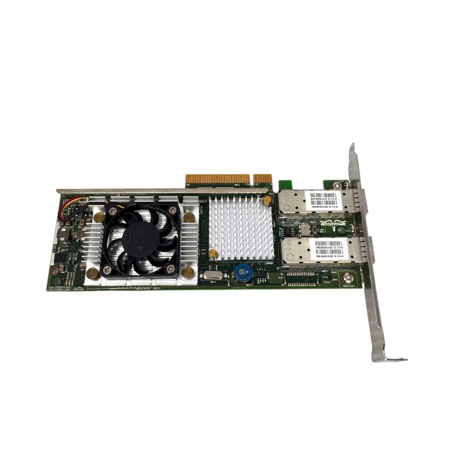 Dell Broadcom 57711 10GbE Dual Port SFP+ PCIe NIC 0KJYD8 w/ Transceivers