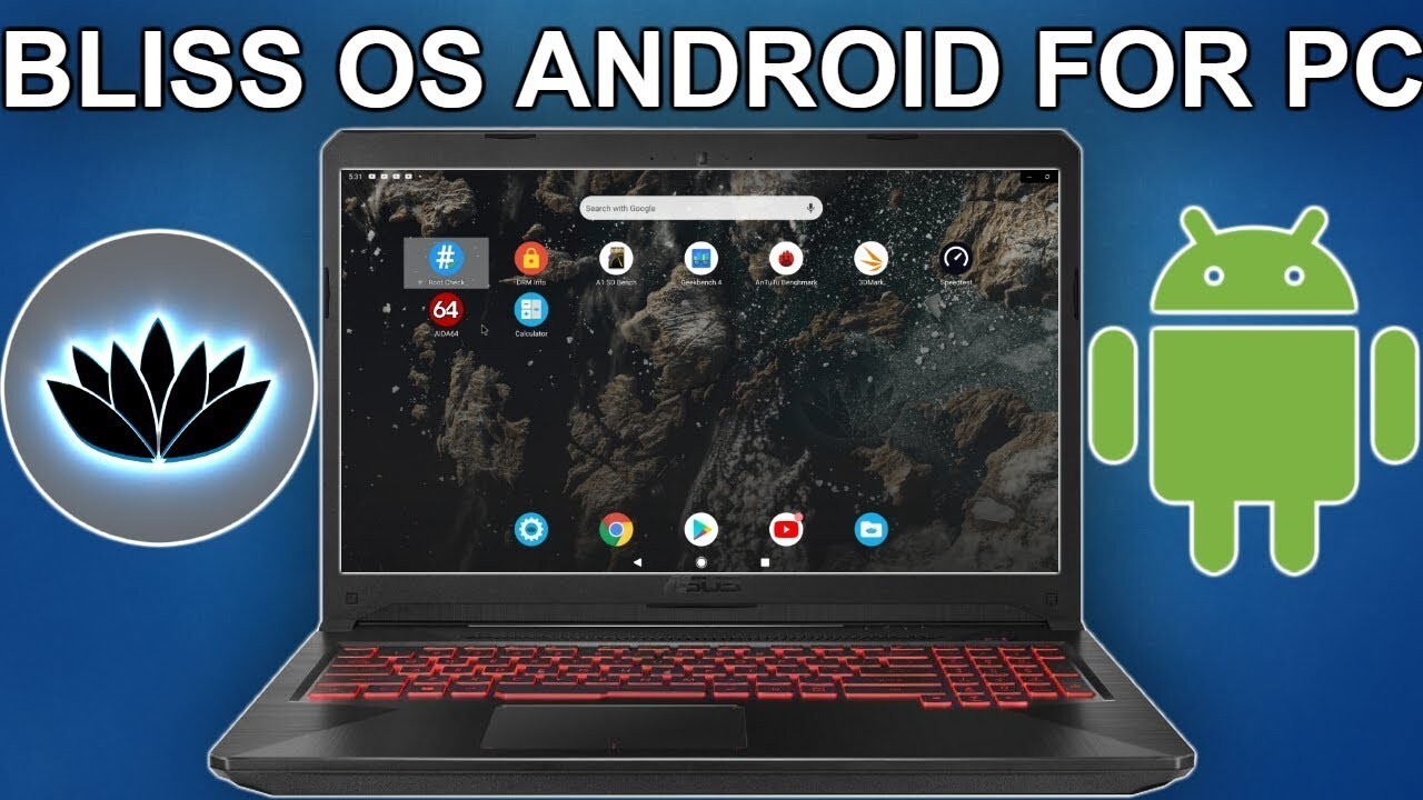 BLISS OS 15 (ANDROID 12L On PC) - Bootable InstallDVD US SELLER ***