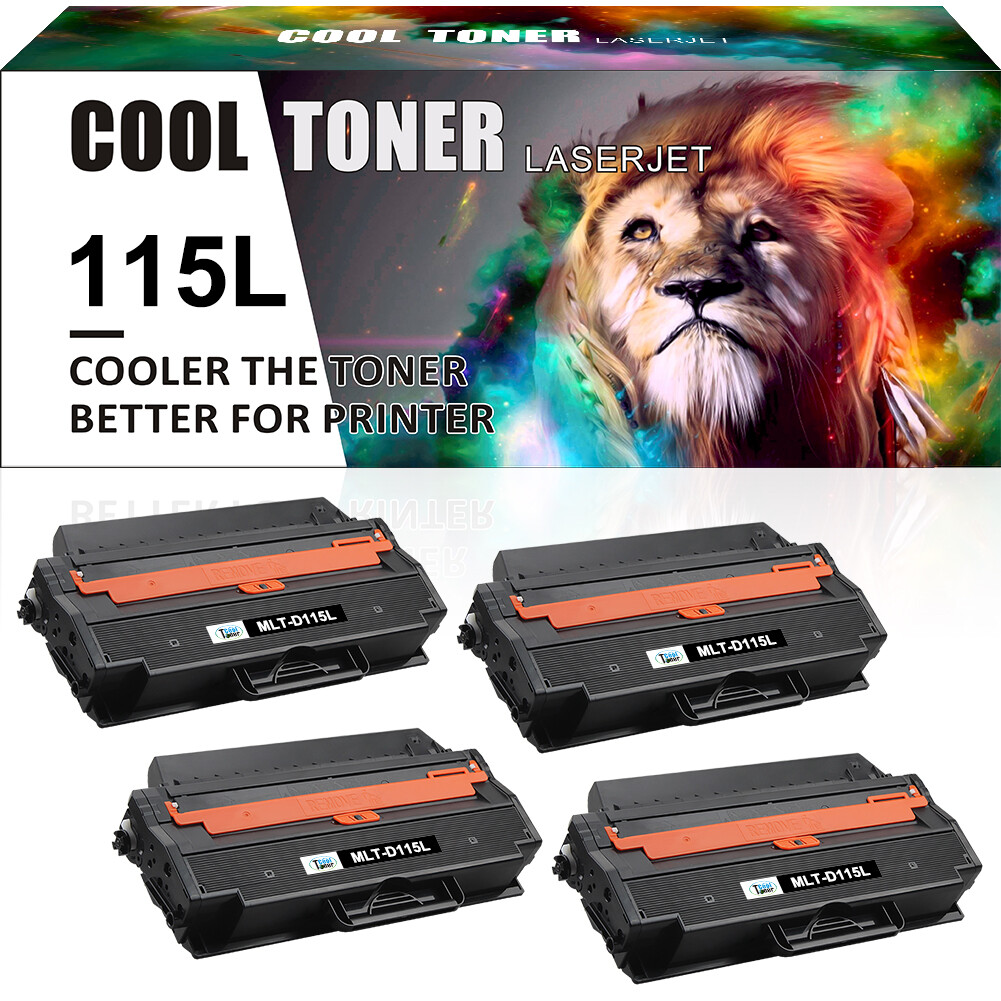 4 Pack MLT-D115L Toner Compatible For Samsung 115L Xpress M2620D M2620ND M2870fw