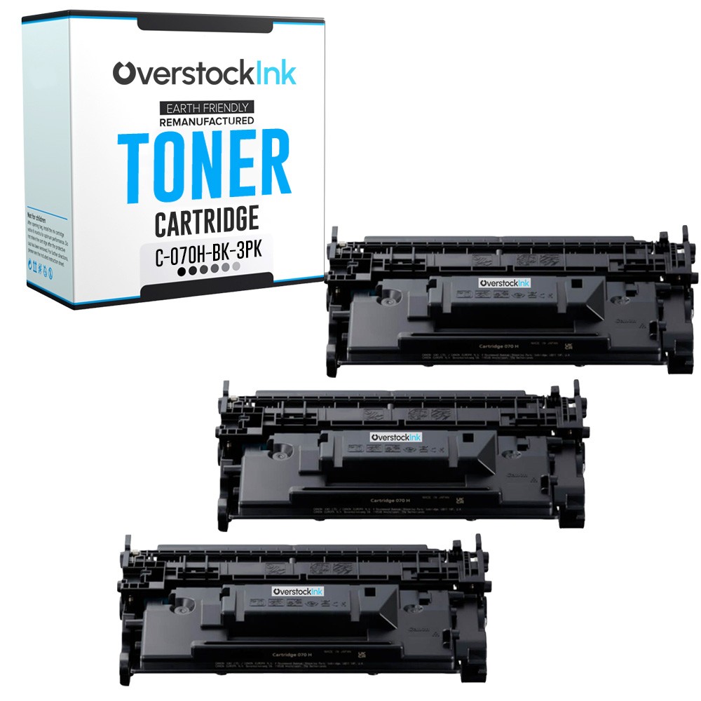 OSI 3-PK Replacement Toner 070H Cartridge for Canon imageCLASS LBP246dw LBP247dw