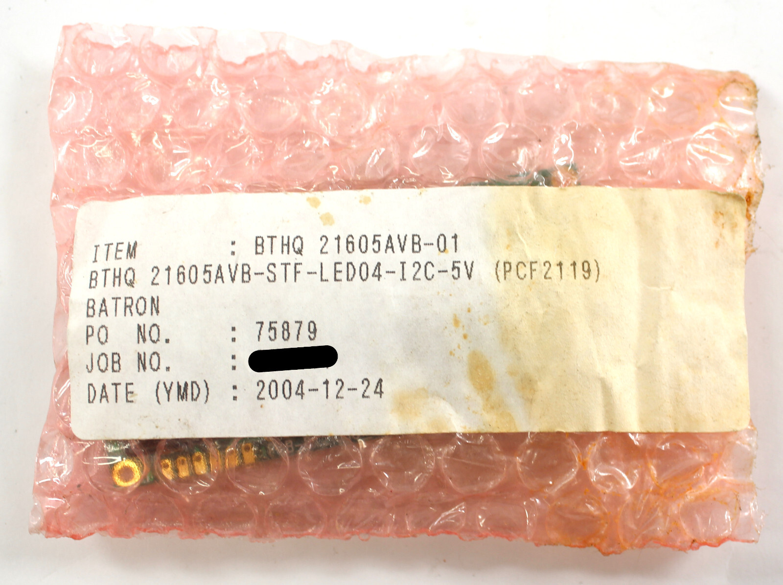 Batron PCB-21605AVB-STF-LED04-I2C-5V LCD Display BTHQ 21605AVB-01 75879