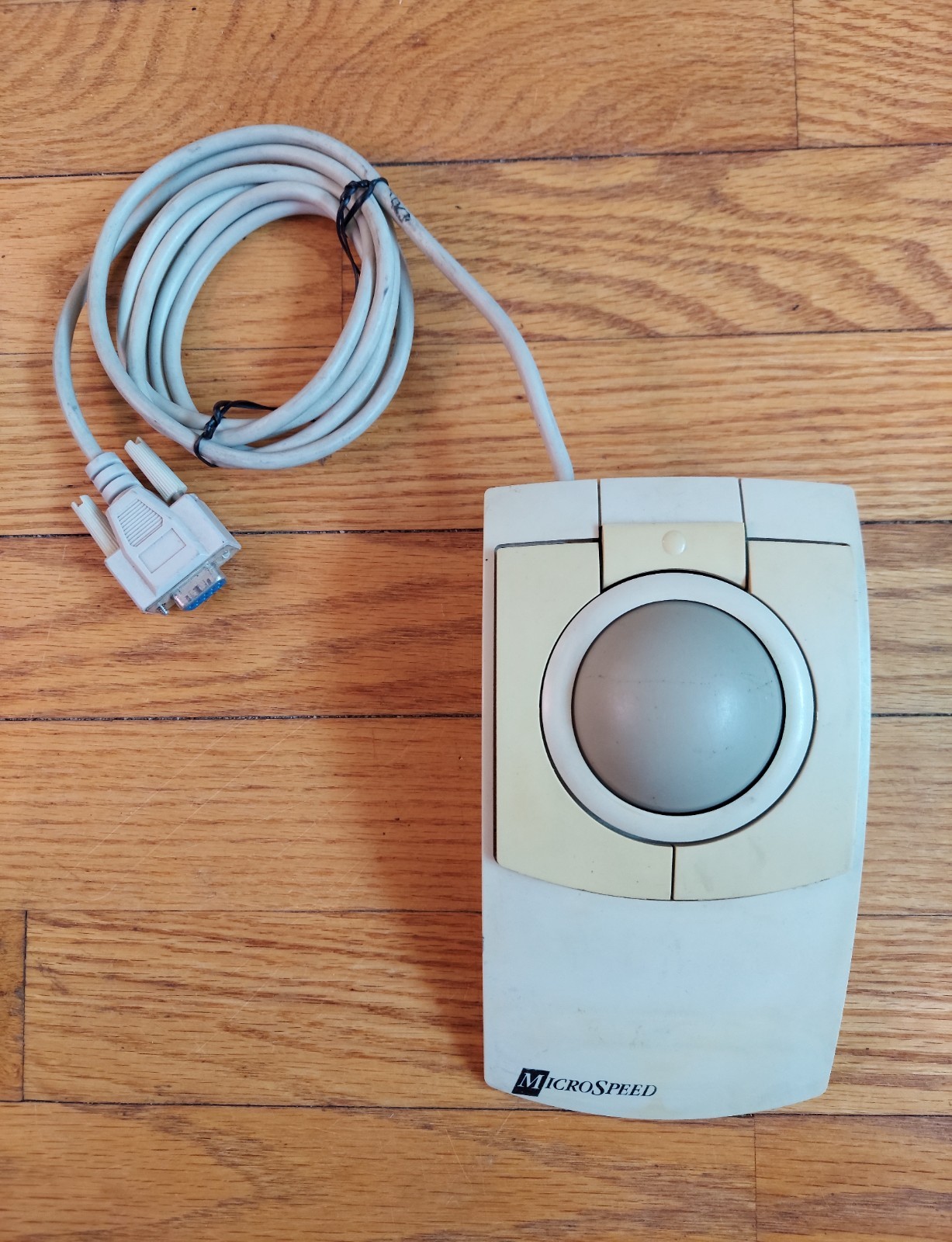 Vintage Microspeed PC-TRAC 9242 Trackball Mouse - 9 Pin - Works Fast Shipping