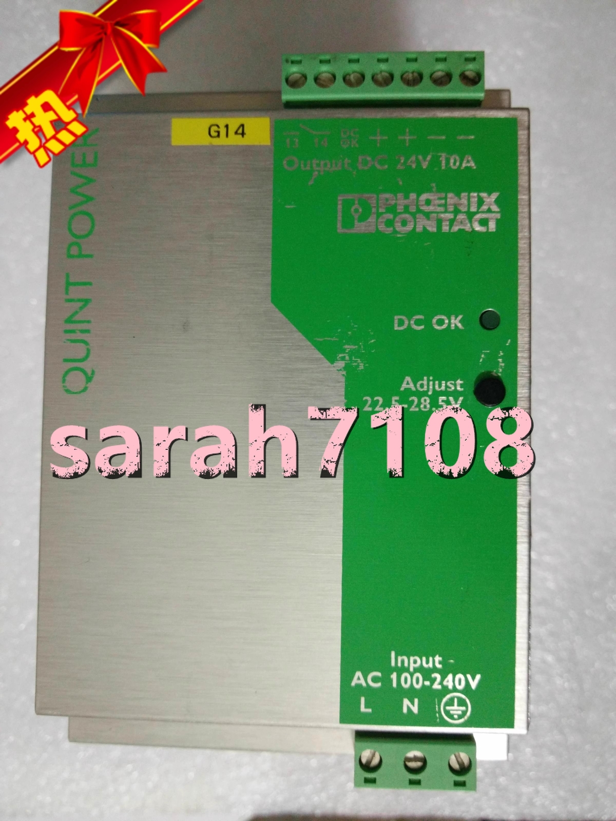 1PC USED Phoenix QUINT Power supply QUINT-PS-100-240AC/24DC/10 FedEx or DHL 