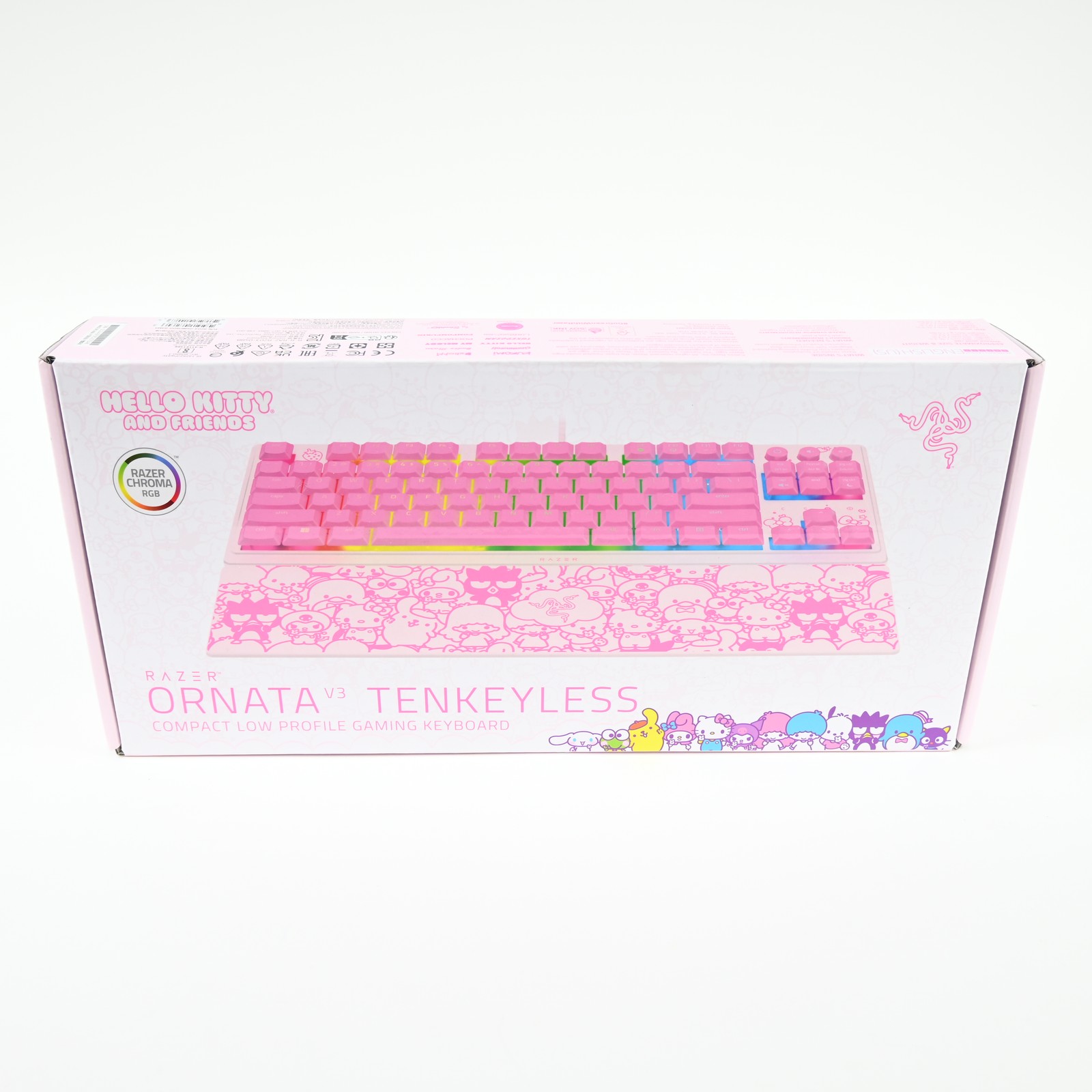 Razer Ornata V3 TKL Low Profile Gaming Keyboard: RGB Hello Kitty - Open Box