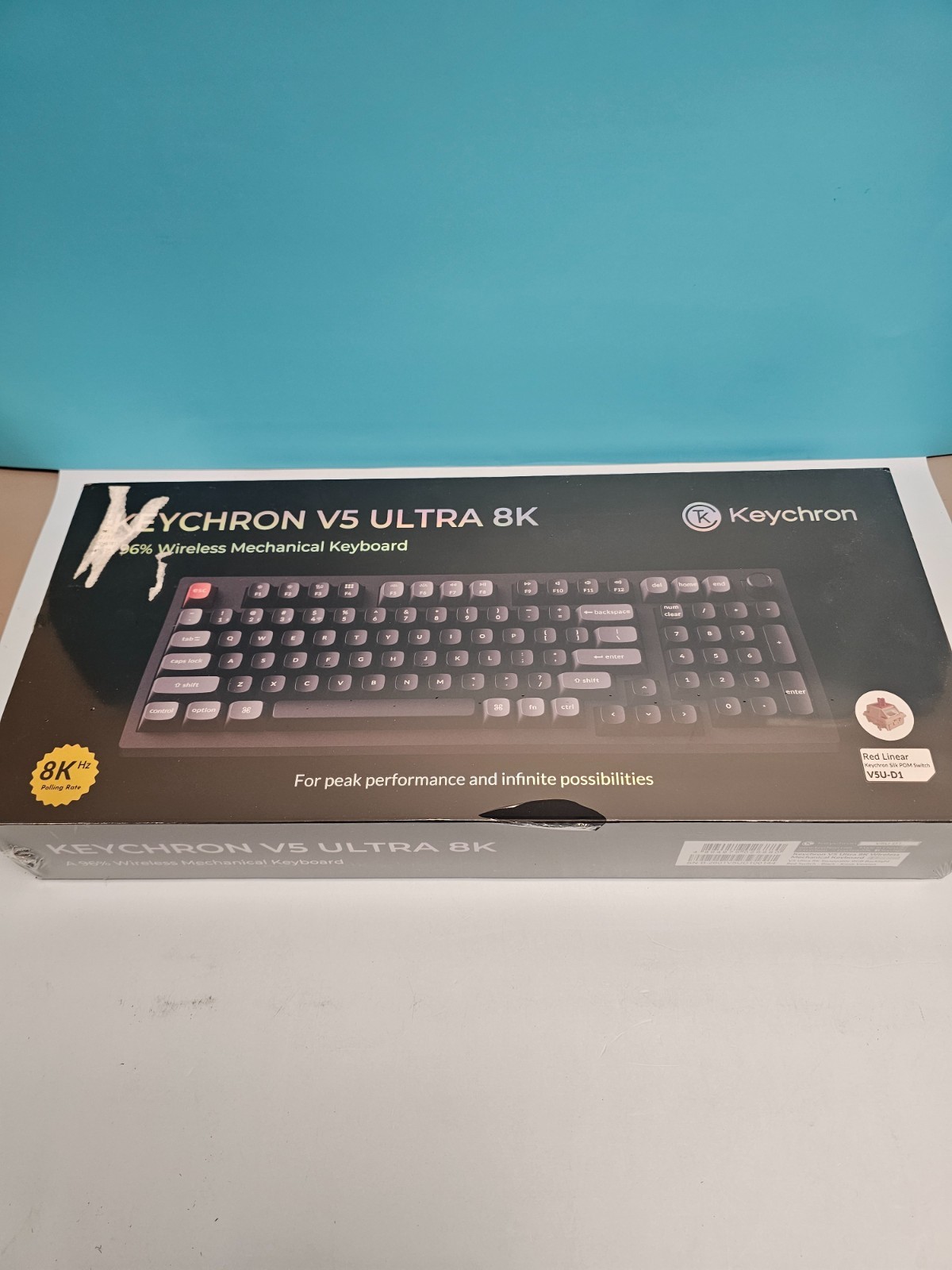 Keychron V5 Ultra 8K Banana Switch Wireless Custom Mechanical Keyboard - Black
