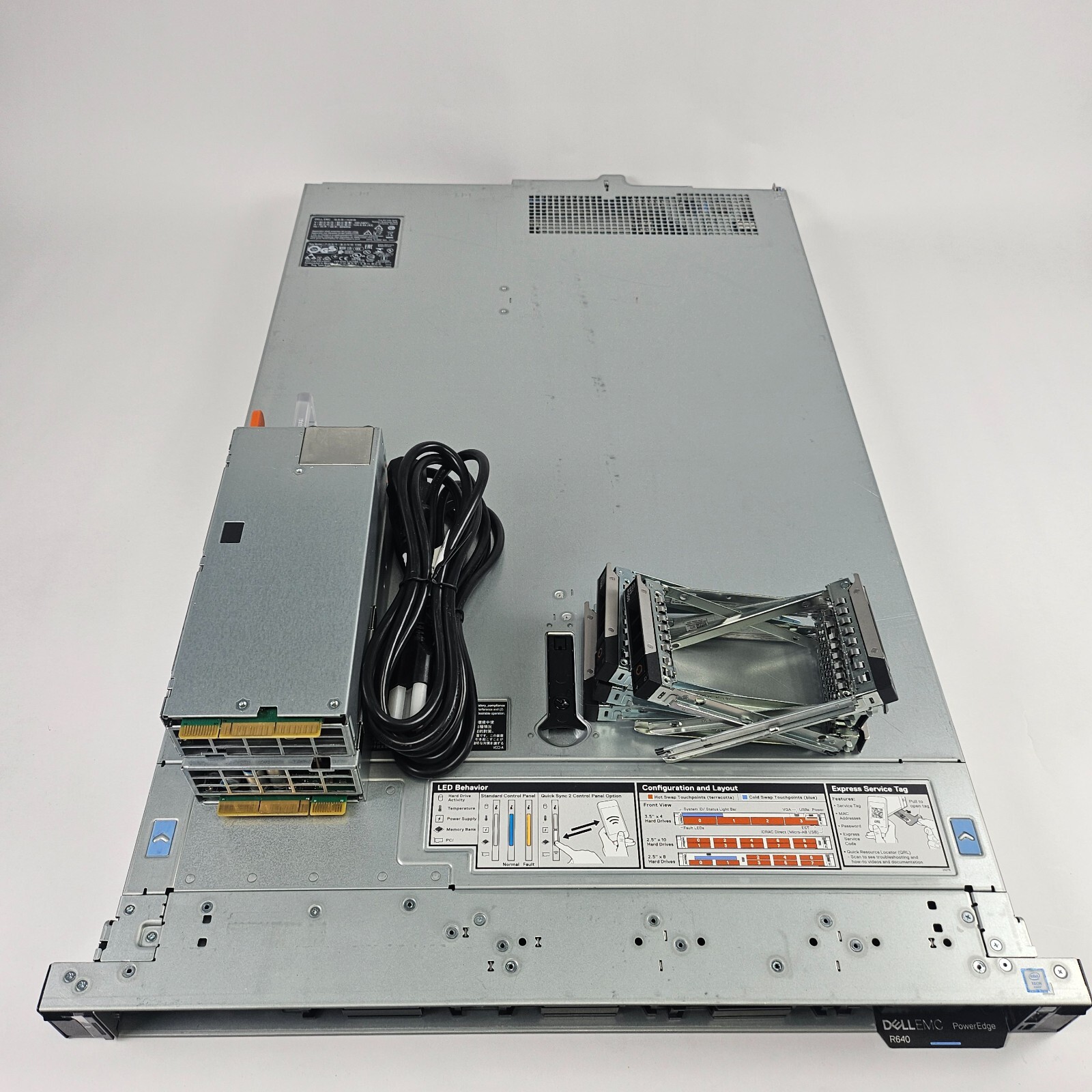 Dell PowerEdge R640 8bay (2) sinks, 8-HP fans,8-trays, H740P, Idrac 9 Ent, 2xPsu