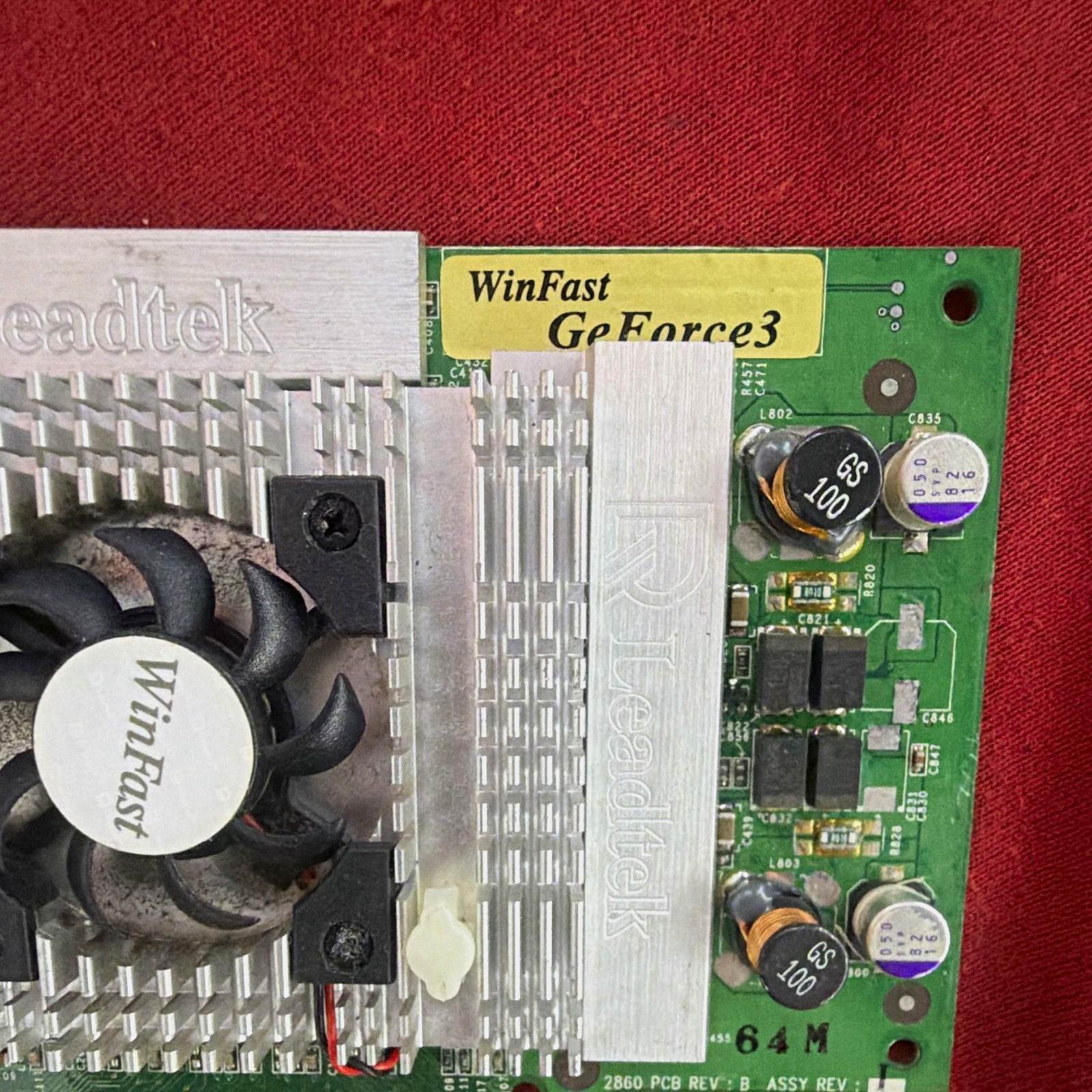 Leadtek WinFast NVIDIA GeForce3 64MB DDR AGP VGA DVI S-Video DX OpenGL