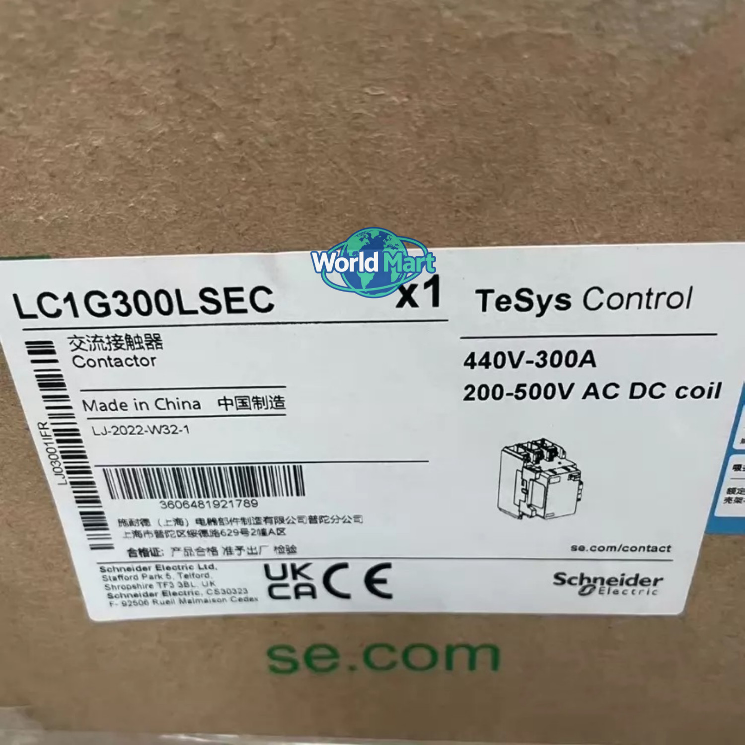 Brand new LC1G300LSEC Contactor LC1G300LSEC