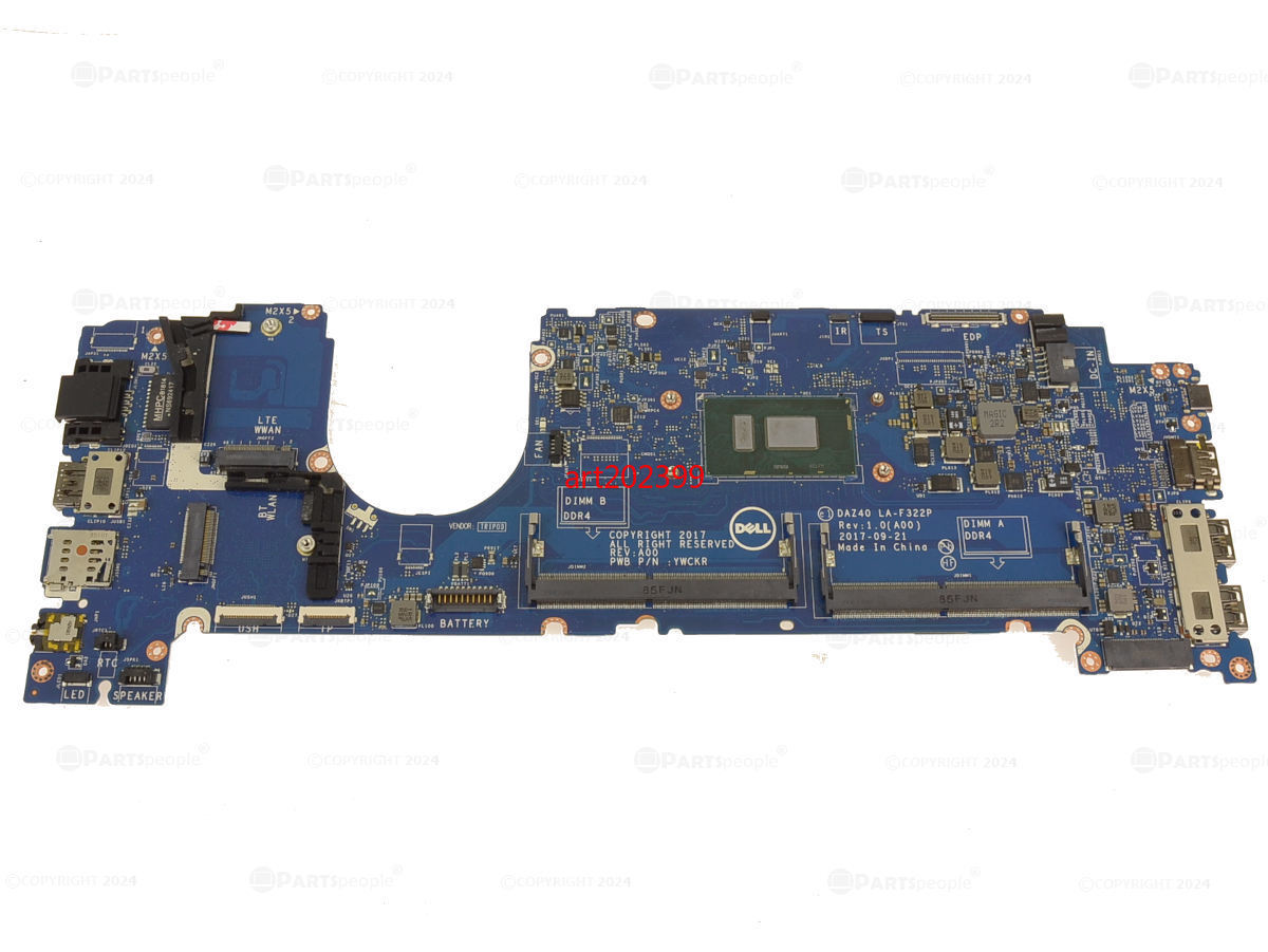 For Dell OEM Latitude 7490 Motherboard LA-F322P R462V W/ i5-8250U CPU 1.6GHz