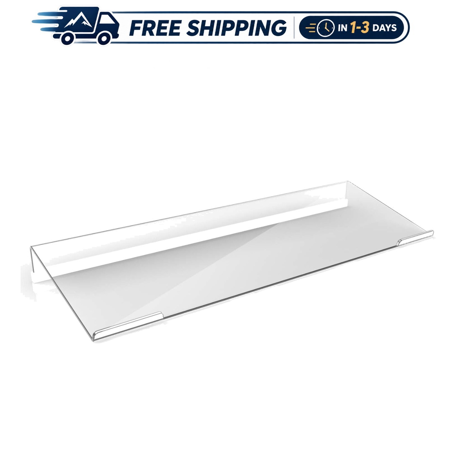 Lightweight Ergonomic Clear Acrylic Keyboard Holder - Perfect for All Keyboards