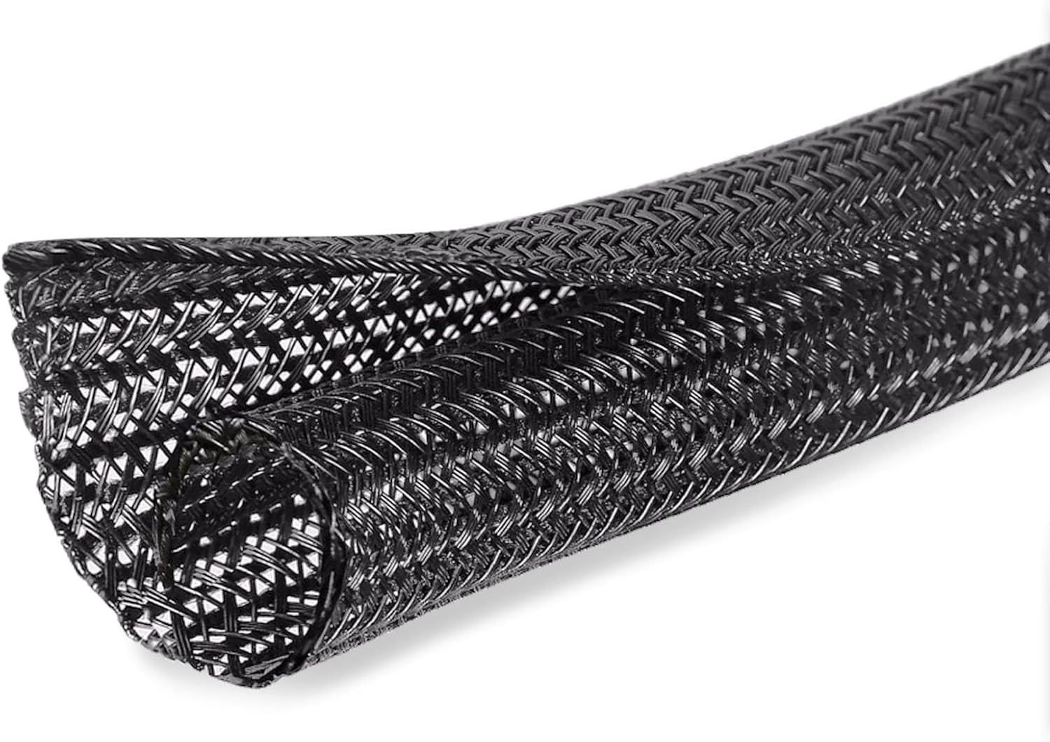 10Ft - 1/2 Inch Cord Protector Cable Sleeve Split Wire Loom Tubing for Power Cor