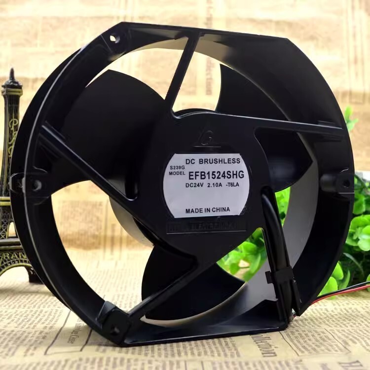 Delta EFB1524SHG DC24V 2.10A 2-Wire Inverter Cooling Fan