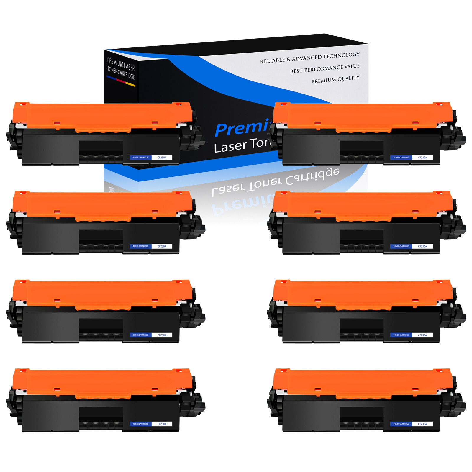 8PK CRG051 Toner Replacement Cartridge for Canon 051 ImageCLASS LBP162dw MF264dw