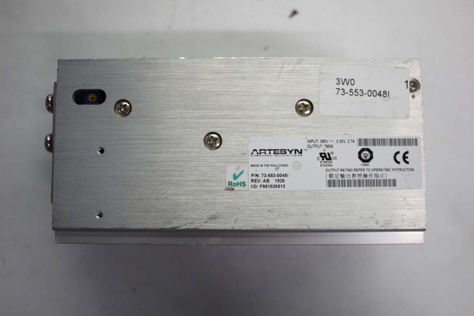 Artesyn Embedded Technologies 73-553-0048I  20V 2.7A Switching Power Supplies