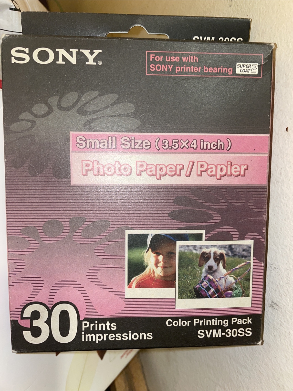 Sony SVM-30SS Color Cartridge and Photo Paper Printing Pack Kit Brand New 