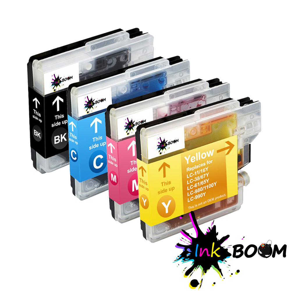 4 Ink Cartridge fits Brother LC61 DCP-375CW DCP-385C MFC-615W MFC-250C 790CW