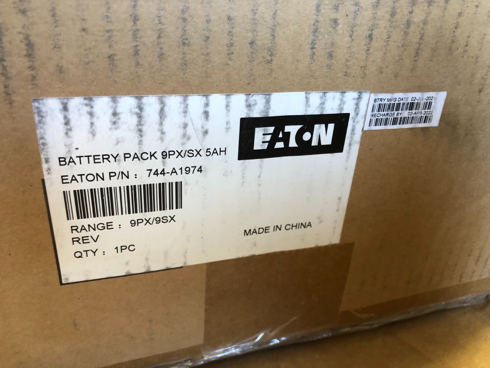 *New* Genuine Eaton Battery Pack 9PX/SX 5AH Model EBP-1083 744-A1974 (9PX/9SX)