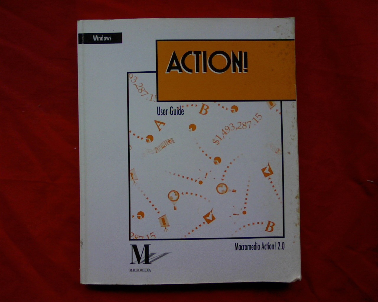 Windows Action 2.0  Macromedia, Vintage Computer instruction manual book