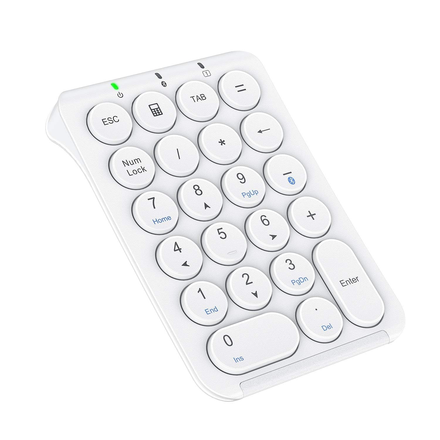 iClever Bluetooth Wireless Numeric Keypad, Scissor-Switch Type-C Charging, Slim