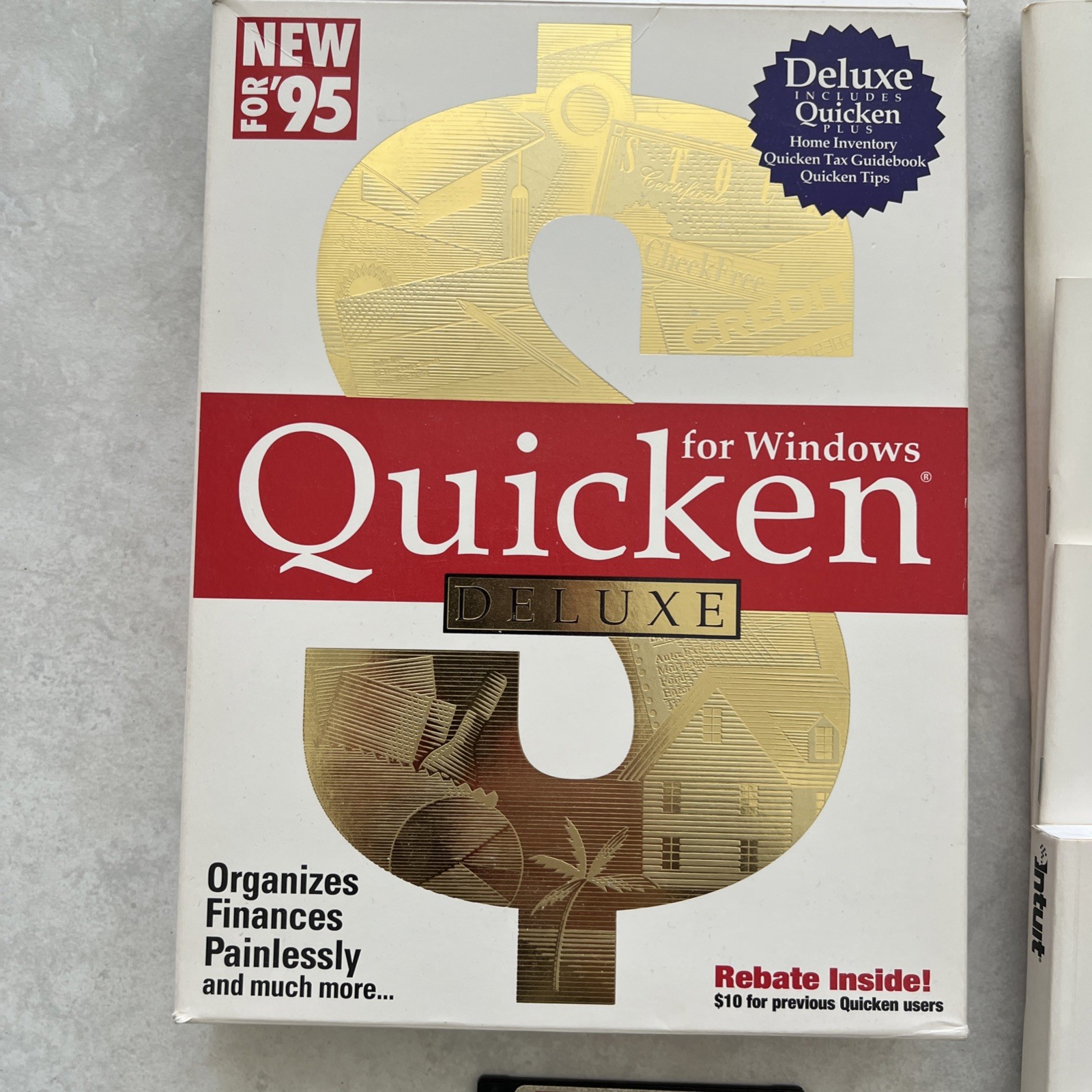 Quicken Deluxe Version 4 Compatible For Microsoft Windows By Intuit