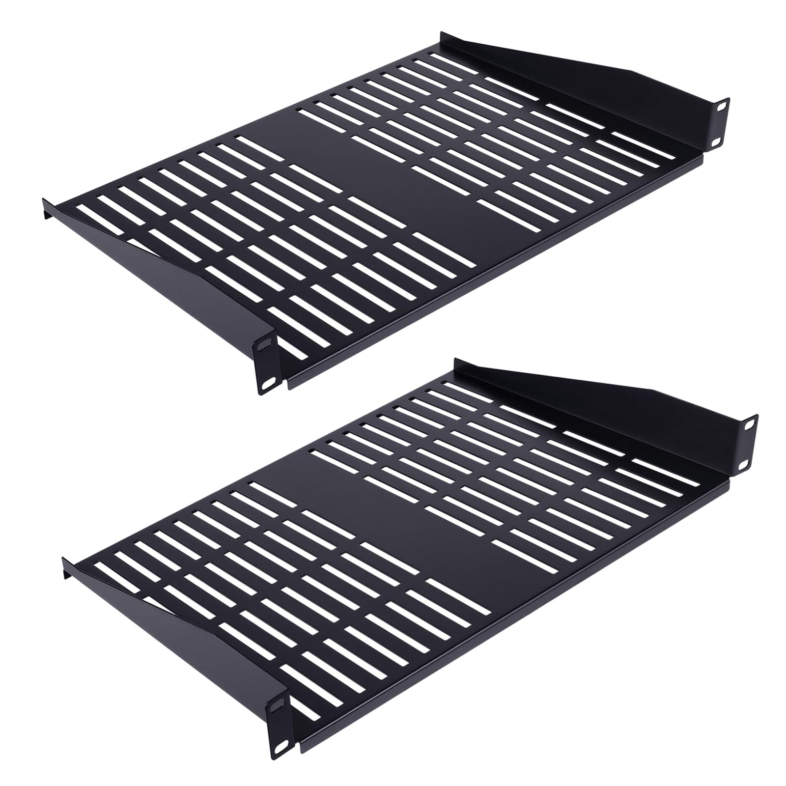 2PCS 1U Server Rack Shelf, Suitable for 19" Network Equipment Racks and Cabin...