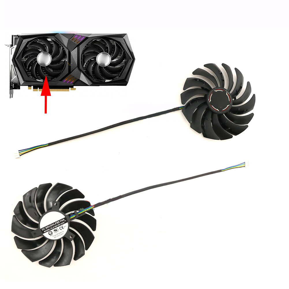 For MSI RX6600XT RX6700XT RTX3060 3060ti GAMING/X PLD10010B12HH Graphics Fan