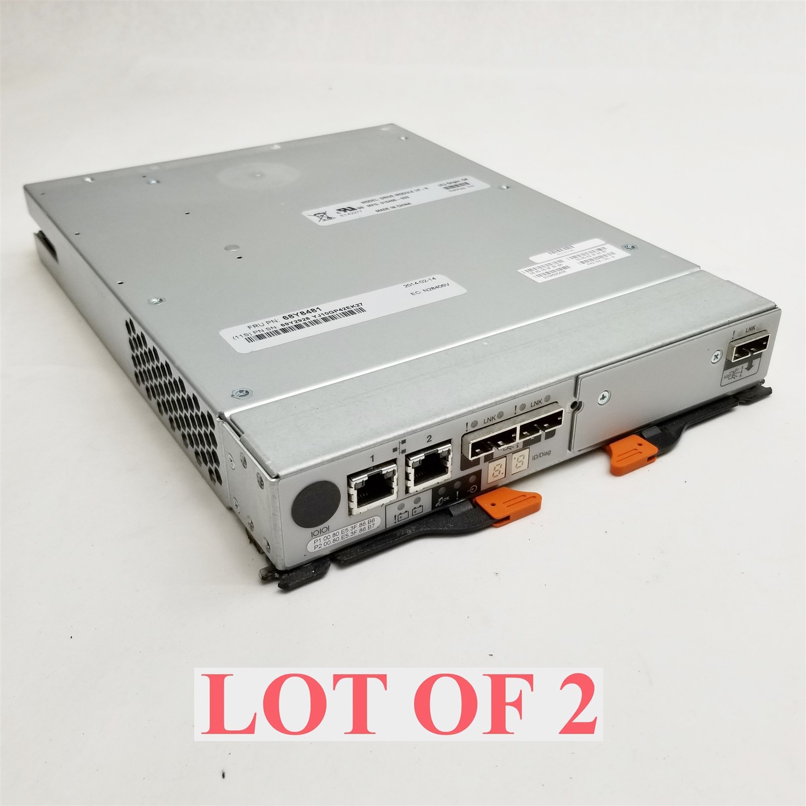 IBM DS3500 System Storage SAS FC Disk Array Controller Module PN: 68Y8481 Lot 2
