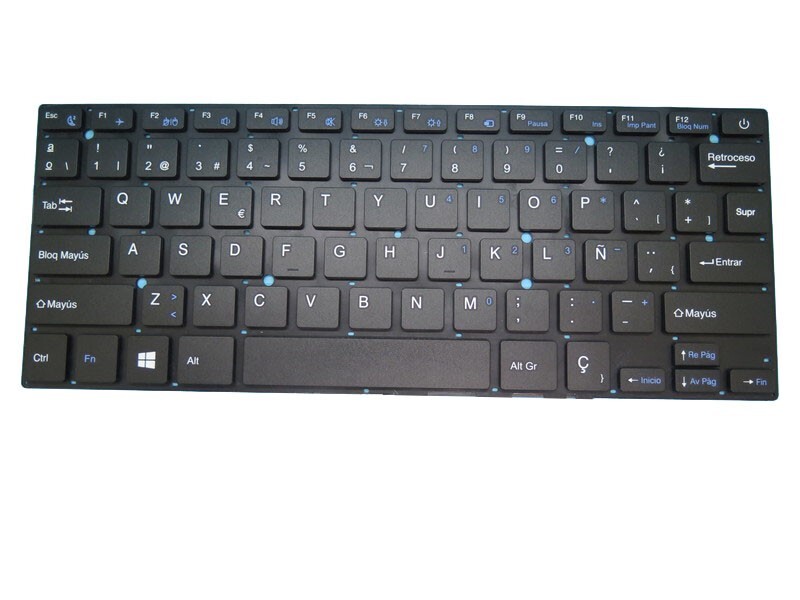 Laptop Keyboard For POLAROID MPC1445EJE01.143 Without Frame Black Spain SP