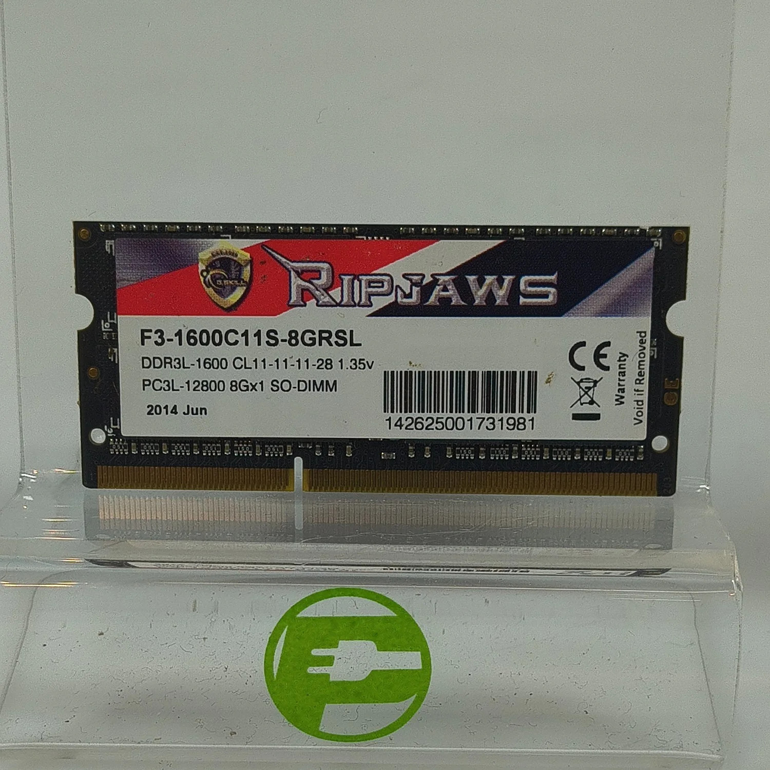 G.Skill RipJaws 8GB (1x8GB) RAM DDR3 1600MHz F3-1600C11S-8GRSL